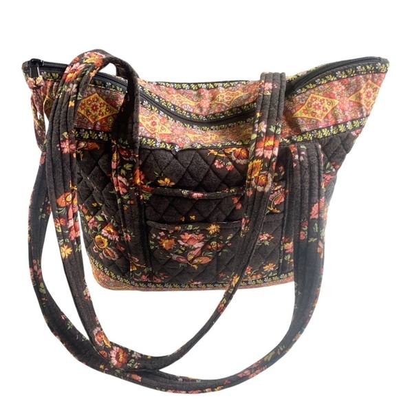 Ver Bradley Handbags - Vera Bradley Quilted Tote Bag in Fall Floral Pattern